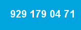 929 179 04 71 929 179 04 71